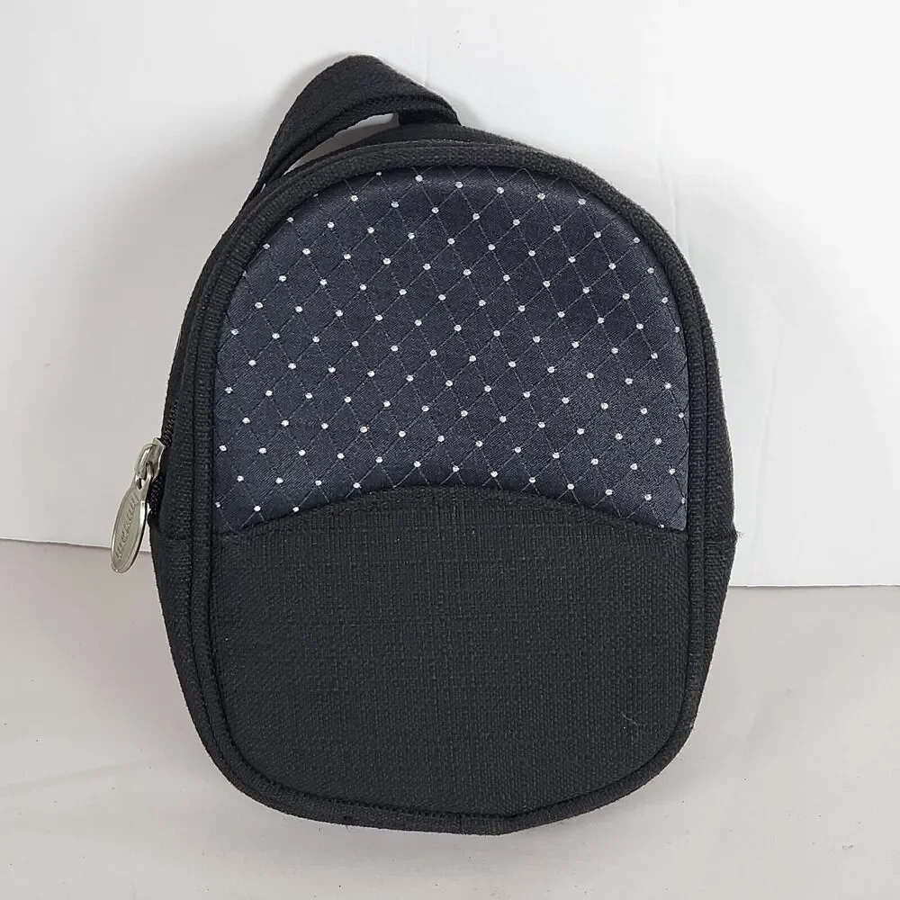Burton Golf Valuables Pouch Bag Balls Holder Black Zippered wristlet‎ Keychain
